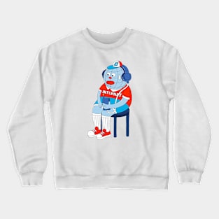 Listening Music Crewneck Sweatshirt